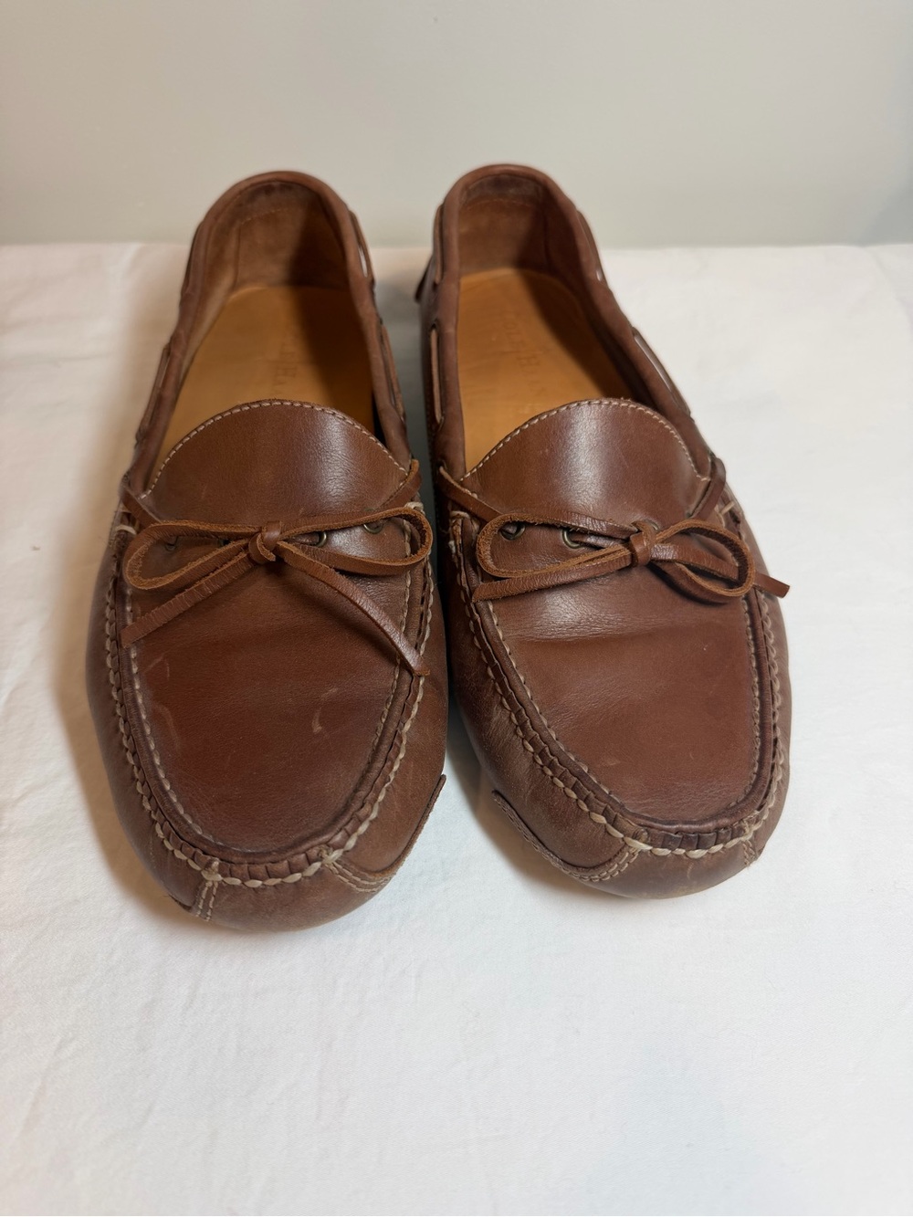 Cole Haan 10.5 gunnison supple leather Moccasin Driving Loafers slip on Brown